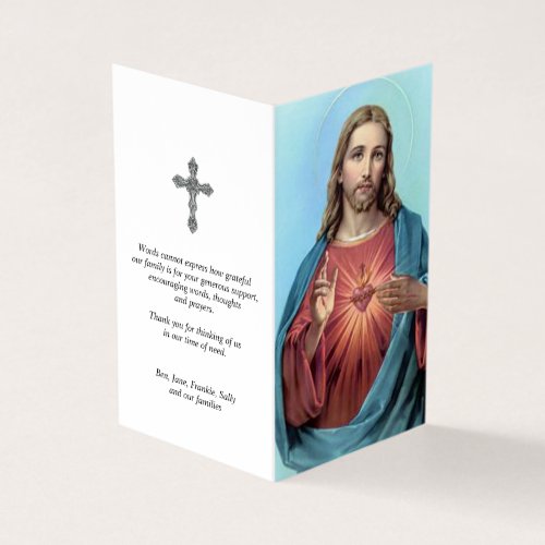 Catholic Prayer Cards  Most Loving Heart