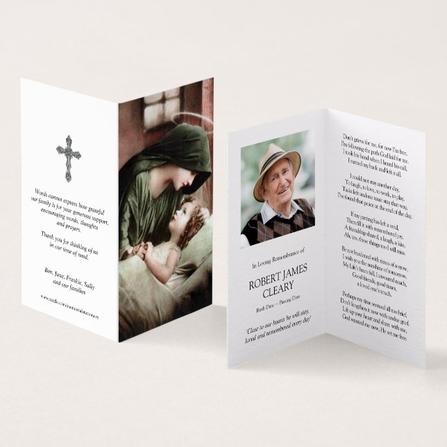 Catholic Prayer Cards | Mother Mary (Inside and Outside)