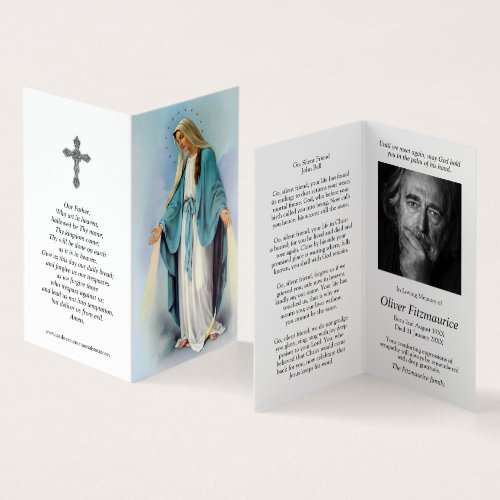 Catholic Prayer Cards  Radiant Mary