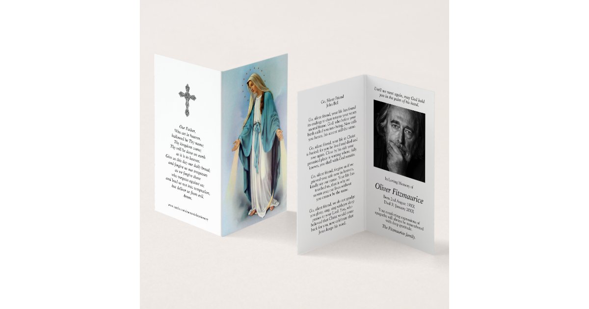 Catholic Prayer Cards | Radiant Mary | Zazzle