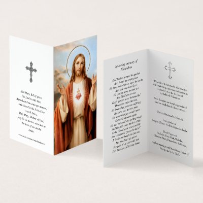 Catholic Prayer Cards | Sacred Heart Jesus 3