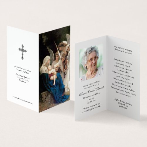 Catholic Prayer Cards  Song of Angels