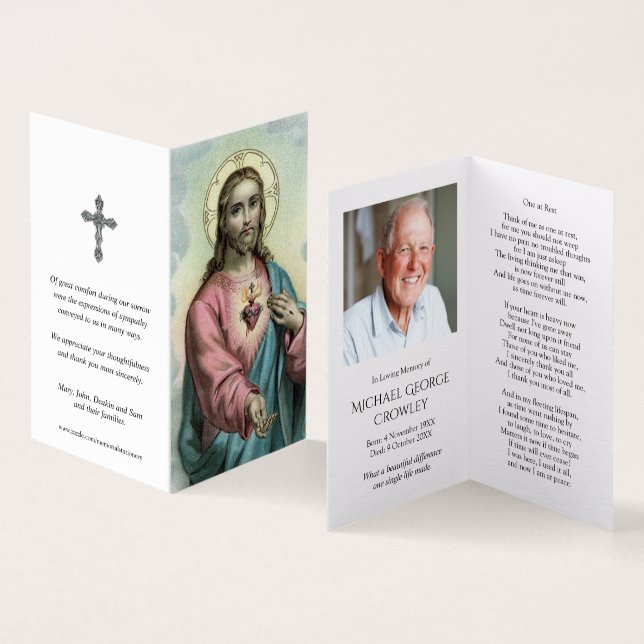 Catholic Prayer Cards | Sweet Heart Jesus (Inside and Outside)