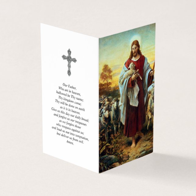 Catholic Prayer Cards | The Good Shepherd (Outside)