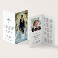 Catholic Prayer Cards | Virgin & Angels