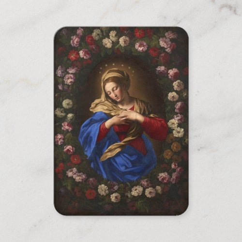 Catholic Prayer for Departed Souls Virgin Mary Place Card