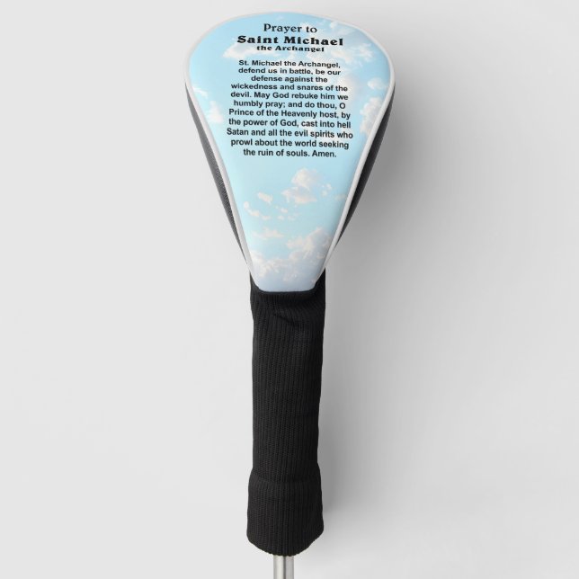 Catholic Prayer for Protection and Courage Golf Head Cover (Front)