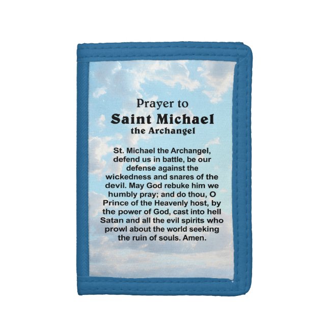 Catholic Prayer for Protection and Courage Trifold Wallet (Front Vertical)