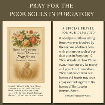 Catholic prayer for Souls in Purgatory Funeral