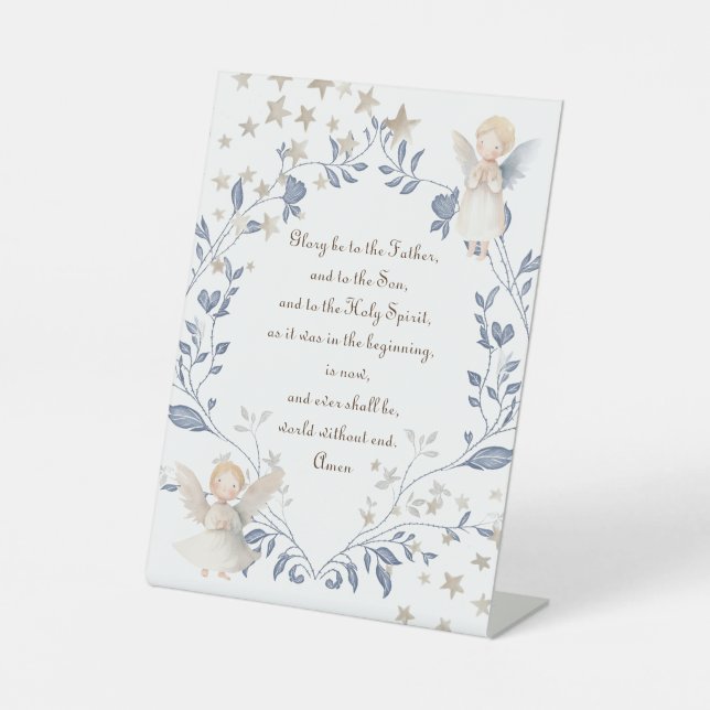 catholic prayer of praise pedestal sign (Front)