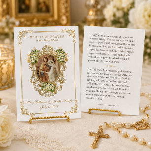 Catholic Prayer to the Holy Ghost Wedding Place Card