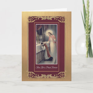 Catholic Priest Anniversary Ordination Holy Orders Card