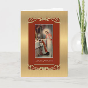 Catholic Priest Anniversary Ordination Holy Orders Card