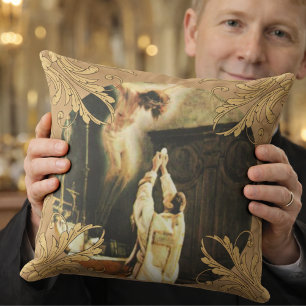 Catholic Priest Anniversary Ordination Holy Orders Throw Pillow
