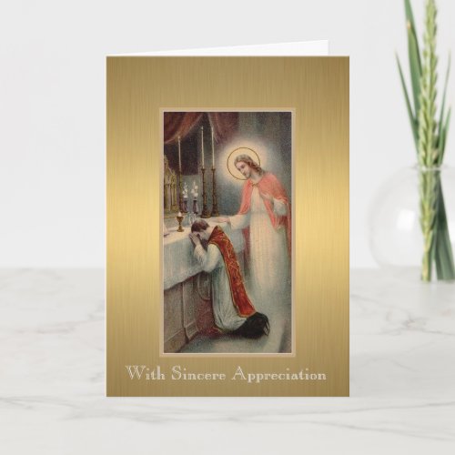 Catholic Priest at the Altar Thank You