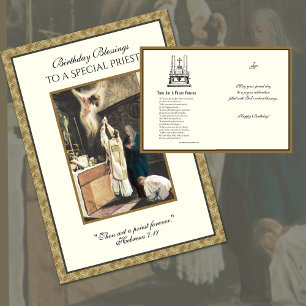 Catholic Priest Birthday Prayer Altar Server Cards