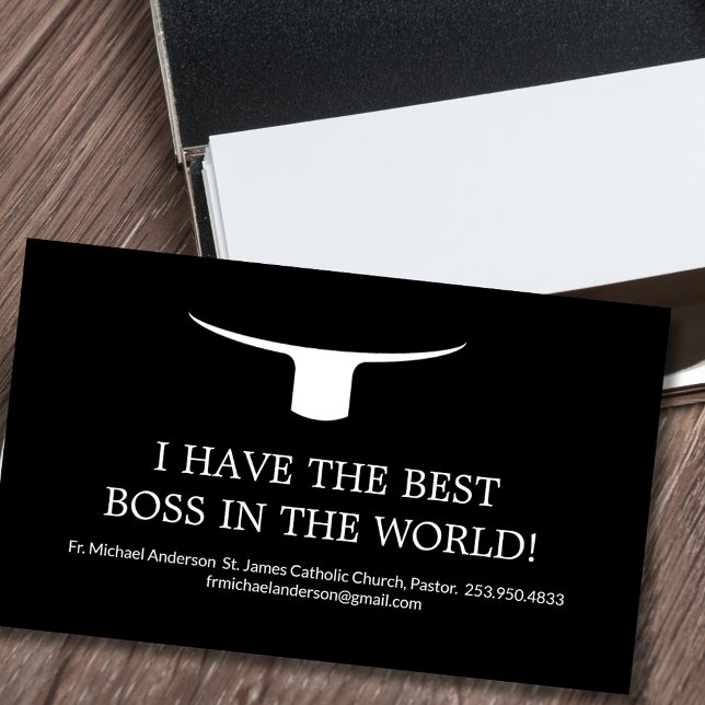 Catholic Priest Black Clergy Collar Religious Business Card (Creator Uploaded)