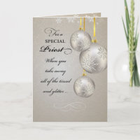 Catholic Priest Christmas, Elegant