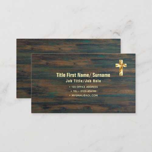 Catholic Priest Church Contact Clergy Christian Business Card