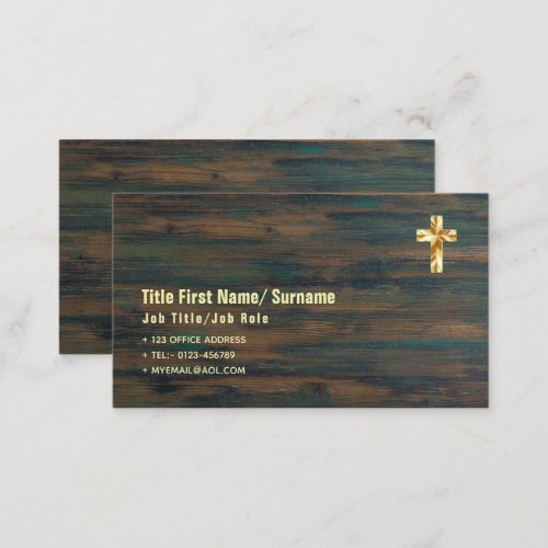 Catholic Priest Church Faith Clergy Christian Business Card