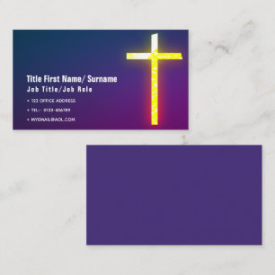 Catholic Priest Clergy Church Contact Business Card