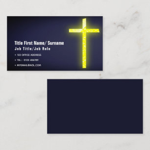 Catholic Priest Clergy Church Faith Contact Business Card