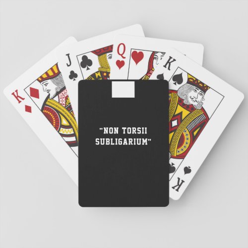 Catholic Priest Clergy Latin Funny Phrase Poker Cards