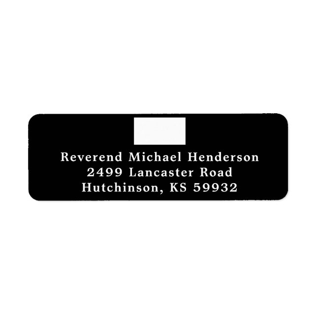 Catholic Priest Clergy Traditional Roman Collar Label (Front)