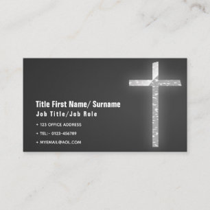 Catholic Priest Contact Church Faith Business Card