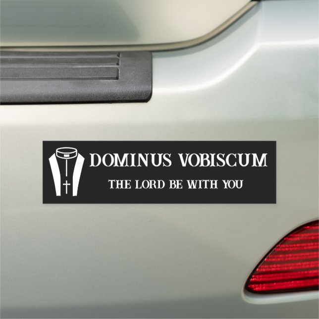 CATHOLIC PRIEST DOMINUS VOBISCUM RELIGIOUS CAR MAGNET (In Situ)