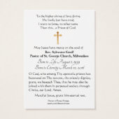 Catholic Priest Funeral Memorial Holy Card - | Zazzle