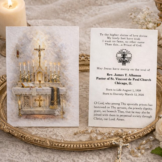 Catholic Priest Funeral Memorial Prayer (Creator Uploaded)