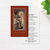 CATHOLIC PRIEST ORDINATION ANIVERSARY PRAYER CARD (Desk)