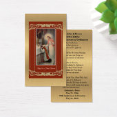 CATHOLIC PRIEST ORDINATION ANIVERSARY PRAYER CARD (Desk)