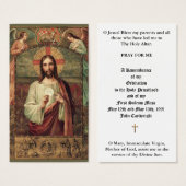 CATHOLIC PRIEST ORDINATION  ANNIVERSARY HOLY CARDS (Front & Back)