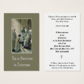 CATHOLIC PRIEST ORDINATION ANNIVERSARY HOLY CARDS (Front & Back)