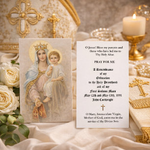 CATHOLIC PRIEST ORDINATION  ANNIVERSARY HOLY CARDS