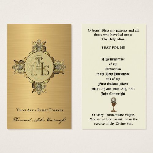 CATHOLIC PRIEST ORDINATION  ANNIVERSARY HOLY CARDS