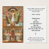 CATHOLIC PRIEST ORDINATION ANNIVERSARY HOLY CARDS (Front & Back)