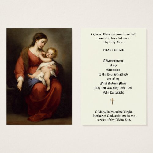 CATHOLIC PRIEST ORDINATION ANNIVERSARY HOLY CARDS