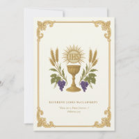 Catholic  Priest Ordination Anniversary Invitation