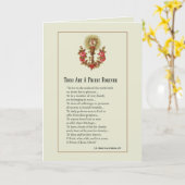 Catholic Priest Ordination Anniversary Religious Card (Yellow Flower)