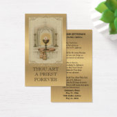 CATHOLIC PRIEST ORDINATION GOLDEN PRAYER CARD (Desk)
