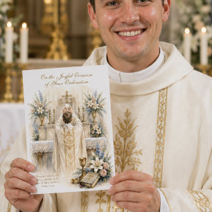 Catholic Priest Ordination Heirloom Scripture Card