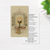 CATHOLIC PRIEST ORDINATION TABERNACLE PRAYER CARD (Desk)