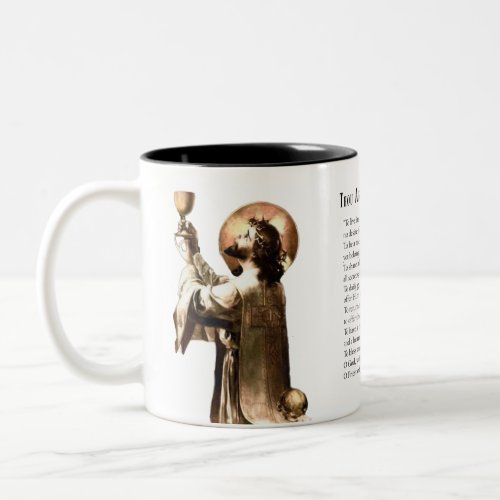 Catholic Priest Prayer Poem Religious Jesus  Two_Tone Coffee Mug