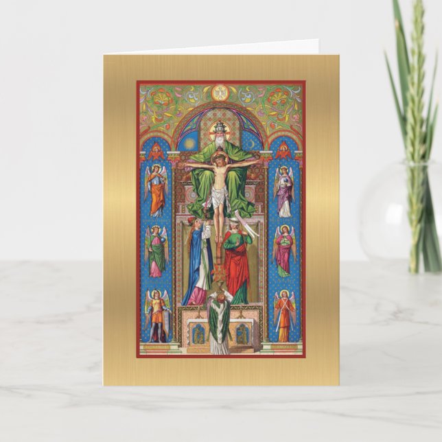 Catholic Priest  Traditional First Mass Card (Front)