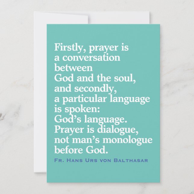 Catholic Quote Card (Front)