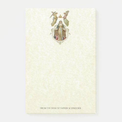 Catholic Religious Blessed Virgin Mary Angels Post_it Notes