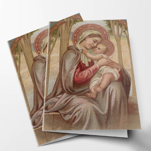 Catholic Religious Funeral Thank You Card